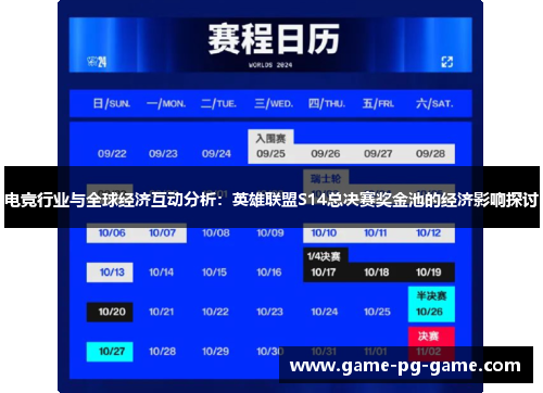 电竞行业与全球经济互动分析:英雄联盟S14总决赛奖金池的经济影响探讨 电竞行业与全球经济互动分析:英雄联盟S14总决赛奖金池的经济影响探讨