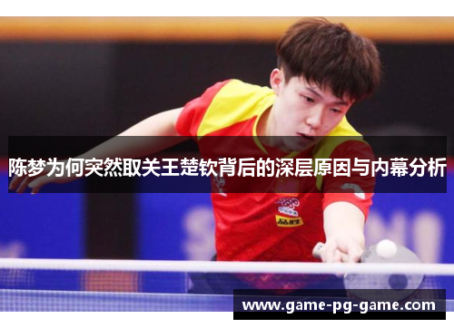 陈梦为何突然取关王楚钦背后的深层原因与内幕分析 陈梦为何突然取关王楚钦背后的深层原因与内幕分析